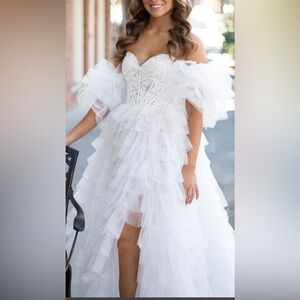 Brand New Sherri Hill White Gown